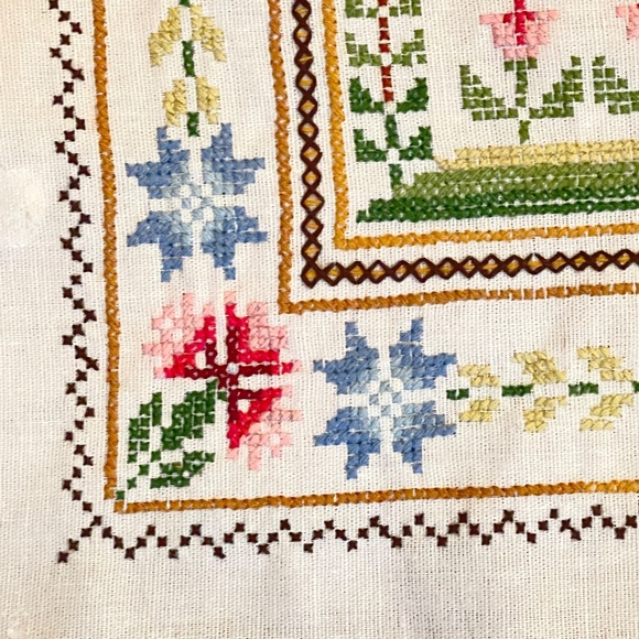 Vintage Columbia Minerva Gutierrez Cross Stitch Alphabet Sampler Unframed 77 - Picture 7 of 16